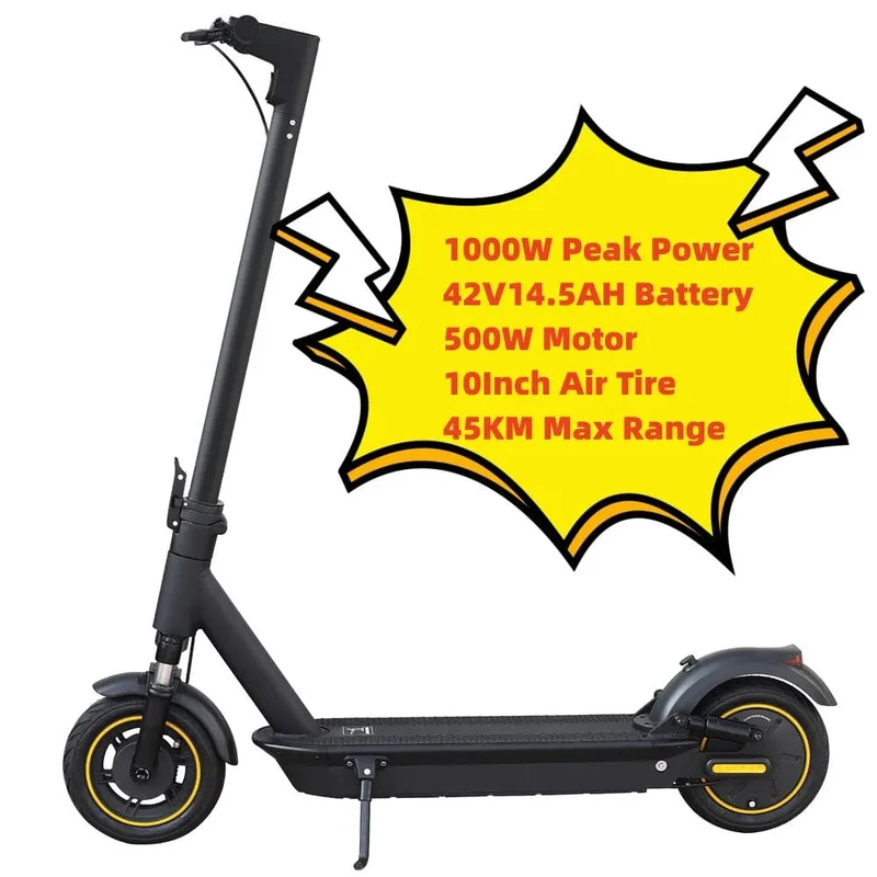 JUICEASE 1000W Elektroroller 42V14.5AH Batterie Erwachsene APP Smart 10 Zoll Luftreifen Escooter Stoßdämpfung Kostenlose Rollertasche