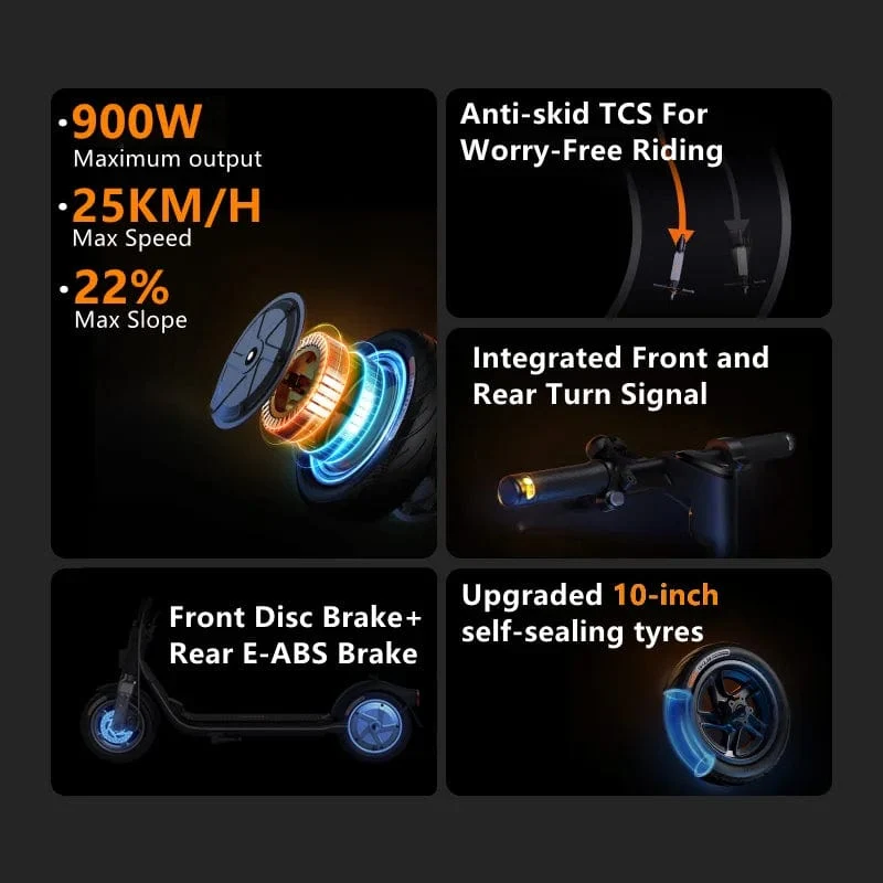 EU-Aktie Ninebot von Segway F2 Pro Elektroroller 450 W Motor 32 km/h Höchstgeschwindigkeit 55 km Reichweite F-Serie Original Smart Kickscooter