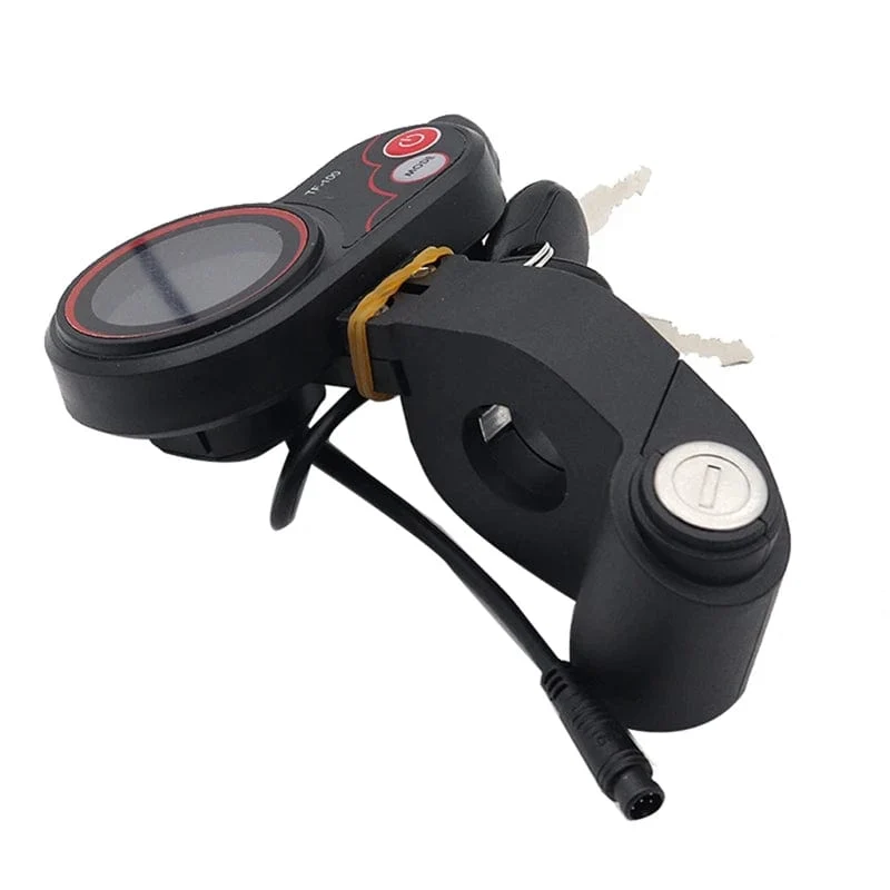 TF-100 LCD Display Drossel Meter Dashboard 6PIN Schalter Mit Elektrische Türschloss Schlüssel Für KUGOO M4 Elektrische Roller