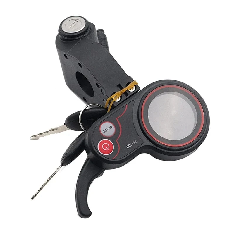 TF-100 LCD Display Drossel Meter Dashboard 6PIN Schalter Mit Elektrische Türschloss Schlüssel Für KUGOO M4 Elektrische Roller