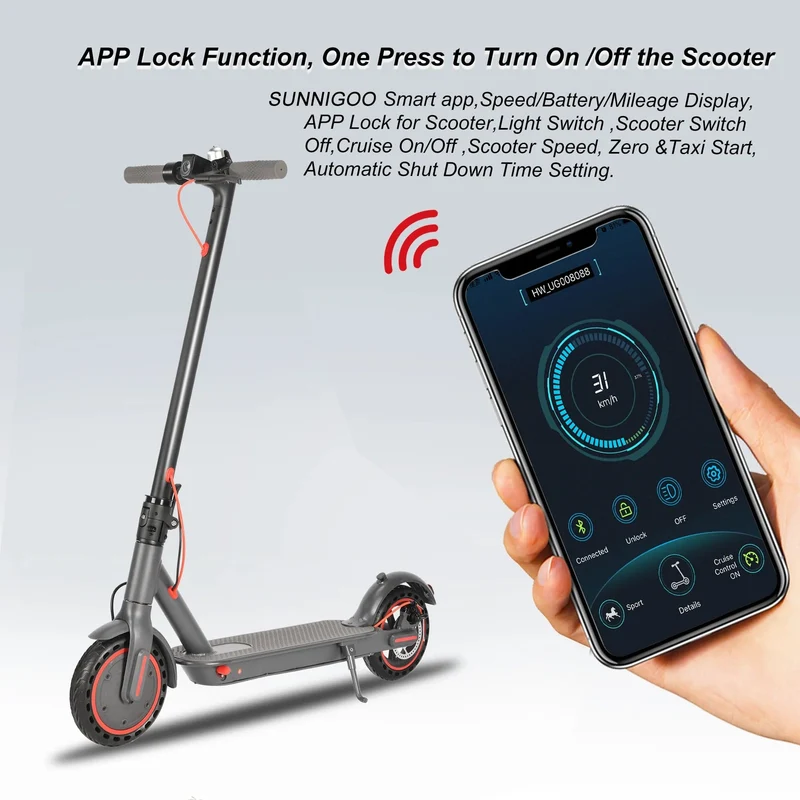 High-End-Elektroroller für Erwachsene, 8.5 Zoll, 36 V, 350 W, zusammenklappbarer Elektroroller, ultraleichtes Smart-Mobilitätsfahrrad M365, Weiß, Grau
