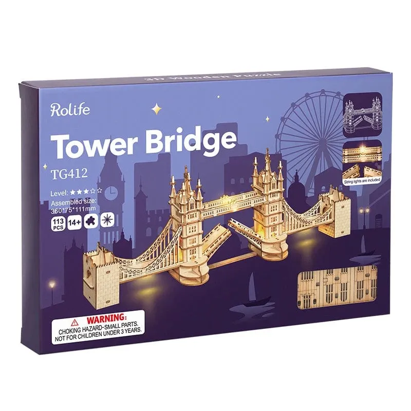 Robotime 3D Holz Puzzle Spiel Big Ben Tower Bridge Pagode Gebäude Modell Spielzeug Für Kinder Kinder Geburtstag Geschenk