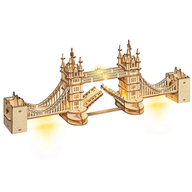 Robotime 3D Holz Puzzle Spiel Big Ben Tower Bridge Pagode Gebäude Modell Spielzeug Für Kinder Kinder Geburtstag Geschenk