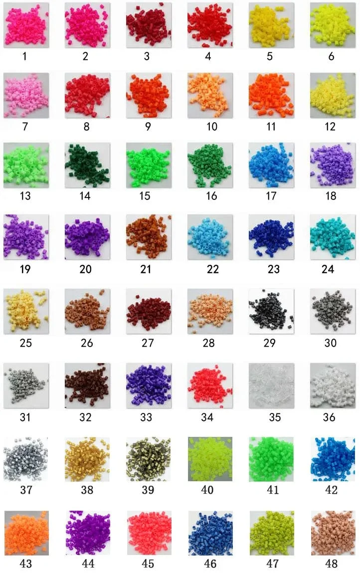 1000 Stück/Beutel 5mm Hama Perlen Puzzle Perlen Eisenperlen Diy Perler Fuse Bead Intelligenz Lernspielzeug
