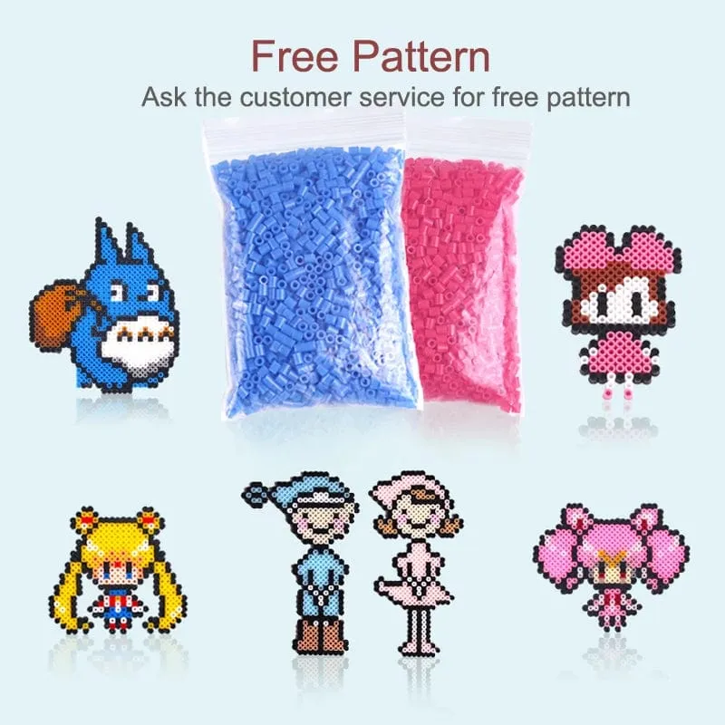 YANTJOUET 225 Stück Eisenperlen für Kinder, 2.6 Farben, 1000 mm, Hama-Perlen, Sicherungsperlen, DIY-Puzzles, Mini-Perlen, hochwertiges Geschenk