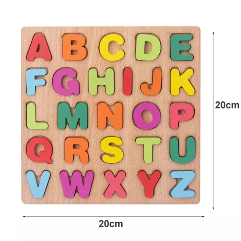 Baby Hölzernes Montessori-Puzzle Kinderspiel Holzpuzzle 3D Cartoon Tierpuzzle Babys Spielzeug Puzzles Für Kinder 1 2 3 Jahre alt