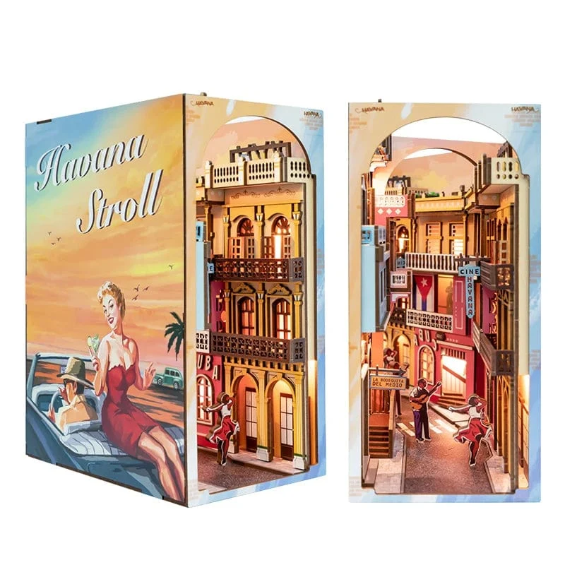 CUTEBEE Puzzle 3D DIY Book Nook Kit Ewige Buchhandlung Holzpuppenhaus mit Licht Magie Apotheker Gebäudemodell Spielzeug für Geschenke