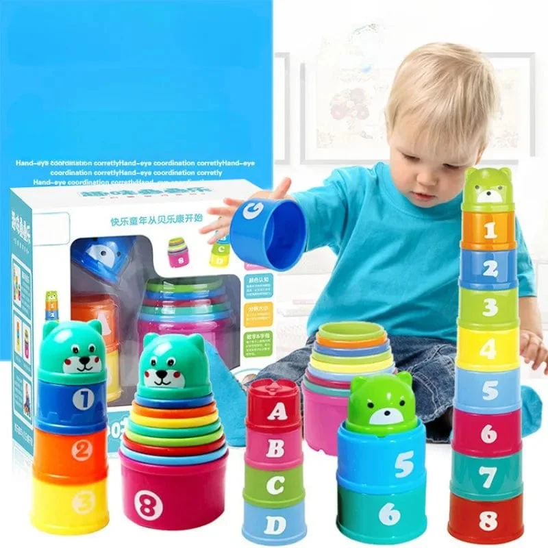 Kid Brain Response Battle Fold Cup Handgeschwindigkeit Wettbewerb Fold Cup Kind Stapelspiel Frühe Bildung Puzzle Zug Brettspiele Spielzeug