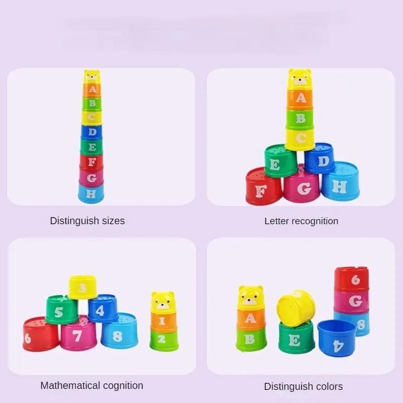 Kid Brain Response Battle Fold Cup Handgeschwindigkeit Wettbewerb Fold Cup Kind Stapelspiel Frühe Bildung Puzzle Zug Brettspiele Spielzeug