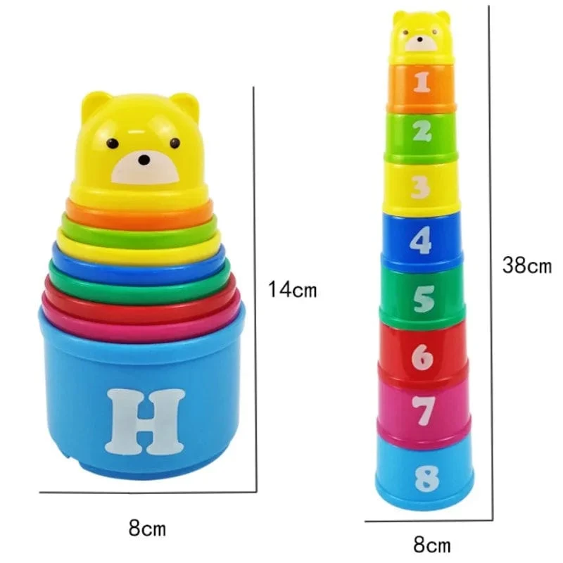 Kid Brain Response Battle Fold Cup Handgeschwindigkeit Wettbewerb Fold Cup Kind Stapelspiel Frühe Bildung Puzzle Zug Brettspiele Spielzeug