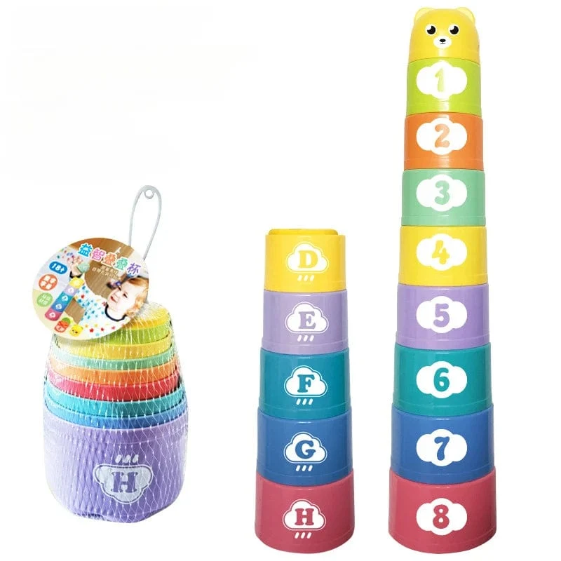 Kid Brain Response Battle Fold Cup Handgeschwindigkeit Wettbewerb Fold Cup Kind Stapelspiel Frühe Bildung Puzzle Zug Brettspiele Spielzeug