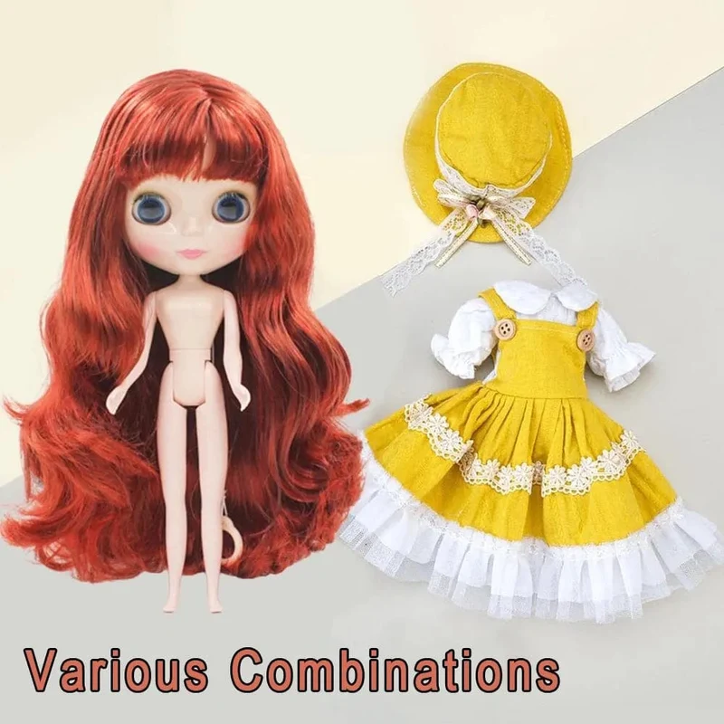 30cm DBS Blyth 7 Bewegliche Gelenke Mädchen Kleid 3D Augen Spielzeug mit Kleidung Kinder Spielzeug für Mädchen Kinder Geschenk