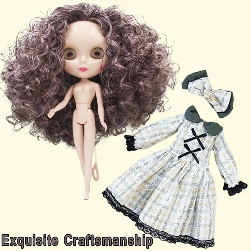 30cm DBS Blyth 7 Bewegliche Gelenke Mädchen Kleid 3D Augen Spielzeug mit Kleidung Kinder Spielzeug für Mädchen Kinder Geschenk