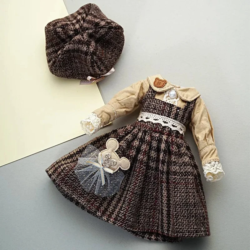 30cm DBS Blyth 7 Bewegliche Gelenke Mädchen Kleid 3D Augen Spielzeug mit Kleidung Kinder Spielzeug für Mädchen Kinder Geschenk