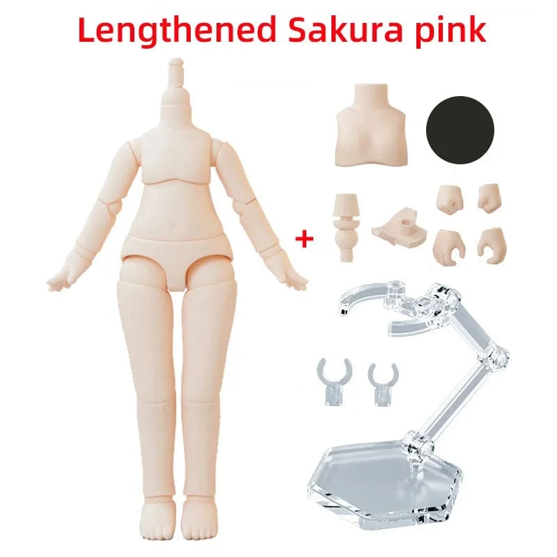 Ymy Gelenkpuppenkörper der zweiten Generation, Junge, Mädchen, Körper, Spielzeug, Ersatzgelenk, Handzubehör für Obitsu 11, Gsc-Kopf, Ob11,1/12Bjd
