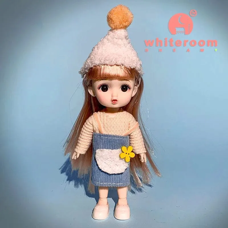 Puppe für Mädchen Babypuppe Spielzeug Kinder Kind Junge Spielzeug PC Liebhaber Weihnachtsgeschenk Komplettset Bjd 1/12 Minipuppen Babykleidung Anzieh