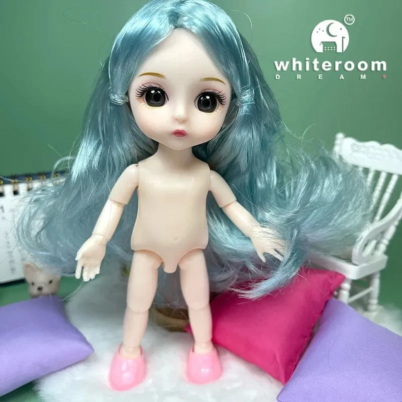 Puppe für Mädchen Babypuppe Spielzeug Kinder Kind Junge Spielzeug PC Liebhaber Weihnachtsgeschenk Komplettset Bjd 1/12 Minipuppen Babykleidung Anzieh