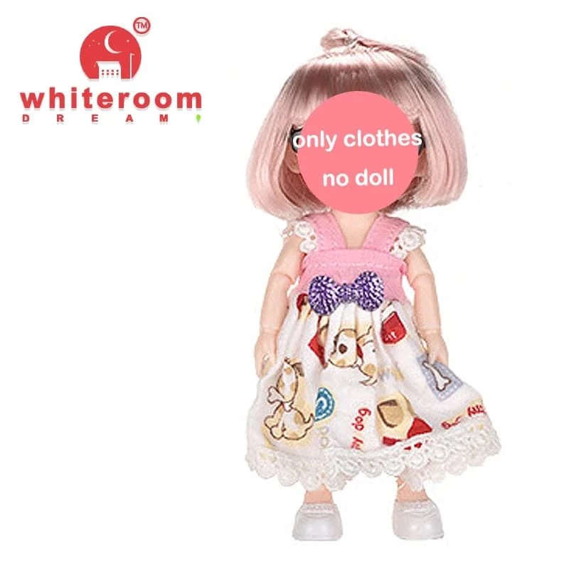 Puppe für Mädchen Babypuppe Spielzeug Kinder Kind Junge Spielzeug PC Liebhaber Weihnachtsgeschenk Komplettset Bjd 1/12 Minipuppen Babykleidung Anzieh