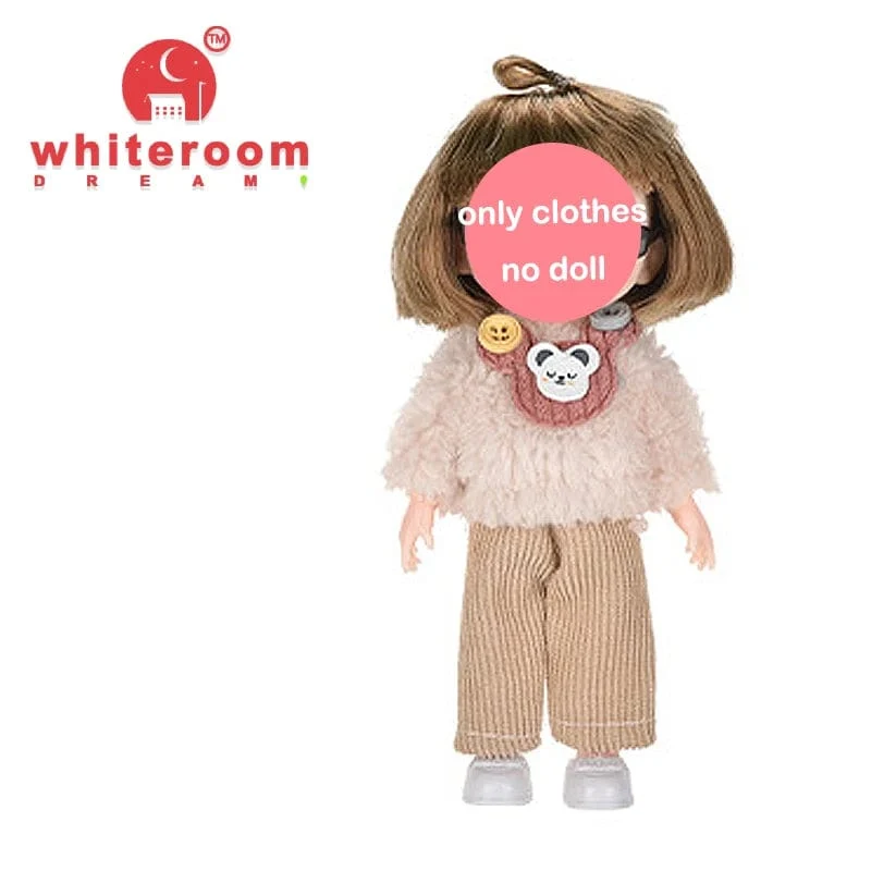 Puppe für Mädchen Babypuppe Spielzeug Kinder Kind Junge Spielzeug PC Liebhaber Weihnachtsgeschenk Komplettset Bjd 1/12 Minipuppen Babykleidung Anzieh