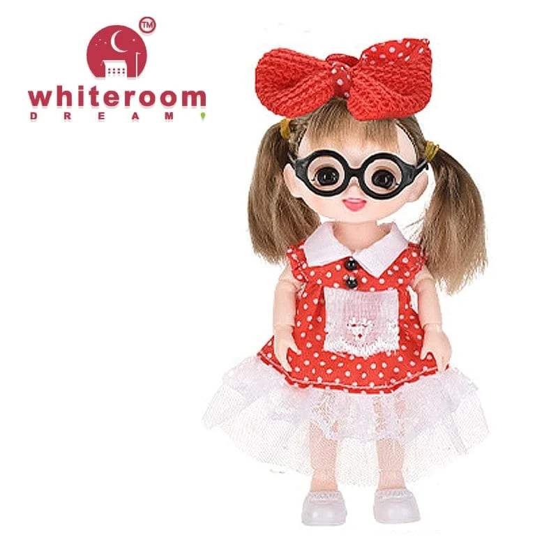 Puppe für Mädchen Babypuppe Spielzeug Kinder Kind Junge Spielzeug PC Liebhaber Weihnachtsgeschenk Komplettset Bjd 1/12 Minipuppen Babykleidung Anzieh