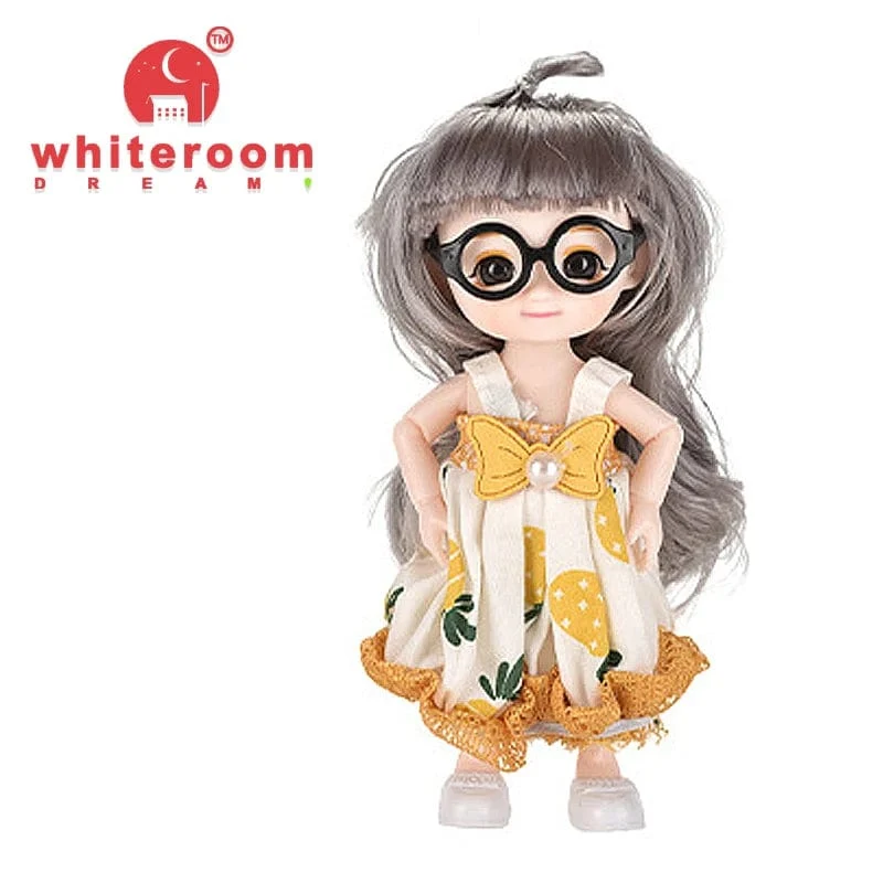 Puppe für Mädchen Babypuppe Spielzeug Kinder Kind Junge Spielzeug PC Liebhaber Weihnachtsgeschenk Komplettset Bjd 1/12 Minipuppen Babykleidung Anzieh