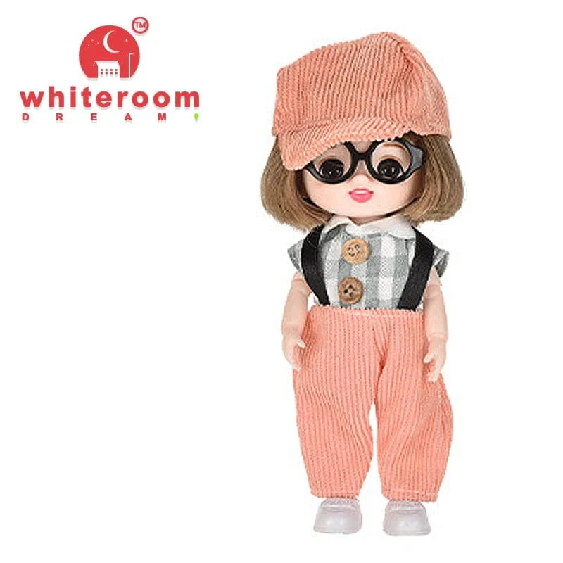 Puppe für Mädchen Babypuppe Spielzeug Kinder Kind Junge Spielzeug PC Liebhaber Weihnachtsgeschenk Komplettset Bjd 1/12 Minipuppen Babykleidung Anzieh
