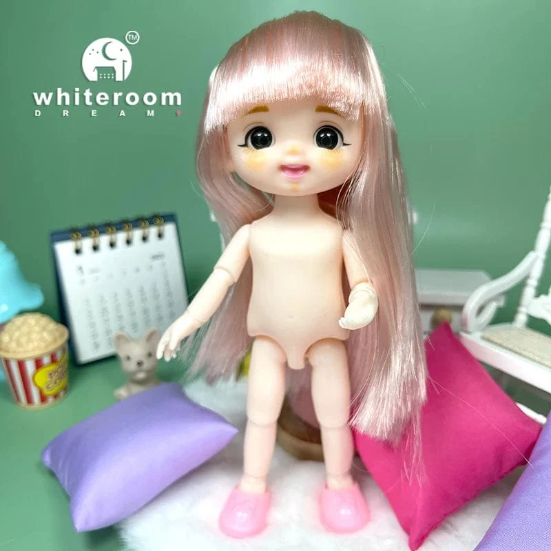 Puppe für Mädchen Babypuppe Spielzeug Kinder Kind Junge Spielzeug PC Liebhaber Weihnachtsgeschenk Komplettset Bjd 1/12 Minipuppen Babykleidung Anzieh