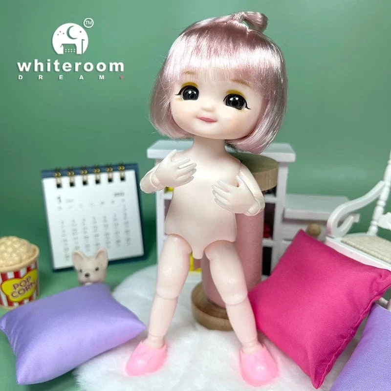 Puppe für Mädchen Babypuppe Spielzeug Kinder Kind Junge Spielzeug PC Liebhaber Weihnachtsgeschenk Komplettset Bjd 1/12 Minipuppen Babykleidung Anzieh