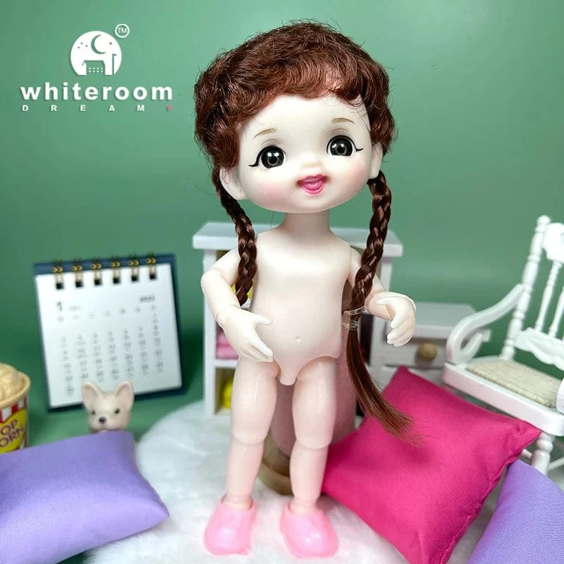 Puppe für Mädchen Babypuppe Spielzeug Kinder Kind Junge Spielzeug PC Liebhaber Weihnachtsgeschenk Komplettset Bjd 1/12 Minipuppen Babykleidung Anzieh