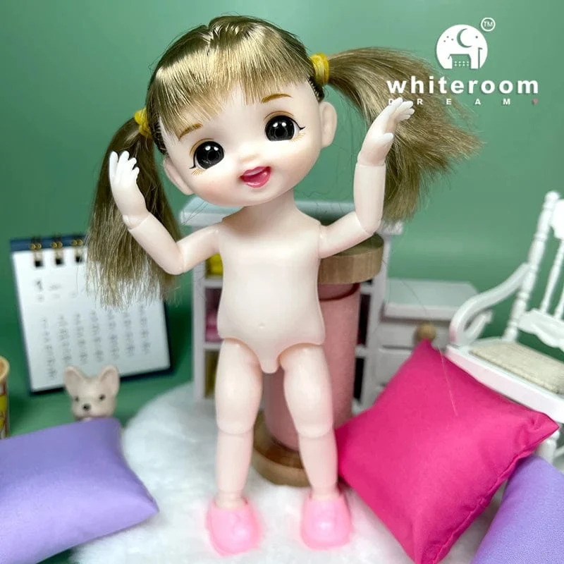 Puppe für Mädchen Babypuppe Spielzeug Kinder Kind Junge Spielzeug PC Liebhaber Weihnachtsgeschenk Komplettset Bjd 1/12 Minipuppen Babykleidung Anzieh