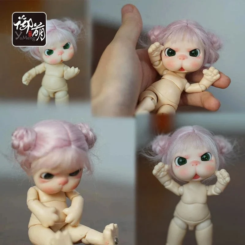 Bewegliches Gelenk Ymy Puppe Dicker Tierkörper Katzenfuß Tierschwanz Puppe Körperzubehör ersetzen Für Nendoroids, Ob11, Gsc, Obitsu 11