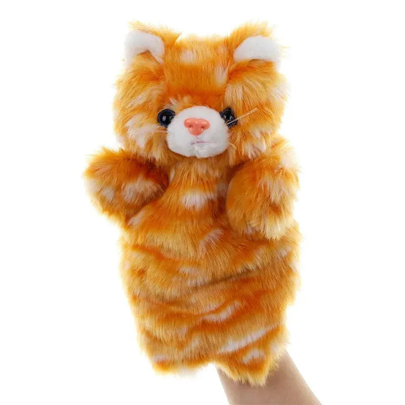 Tier-Handpuppe, Katzenpuppen, Plüsch-Handpuppe, Früherziehung, Lernspielzeug, Kinder, Marionetten, Puppen zum Geschichtenerzählen