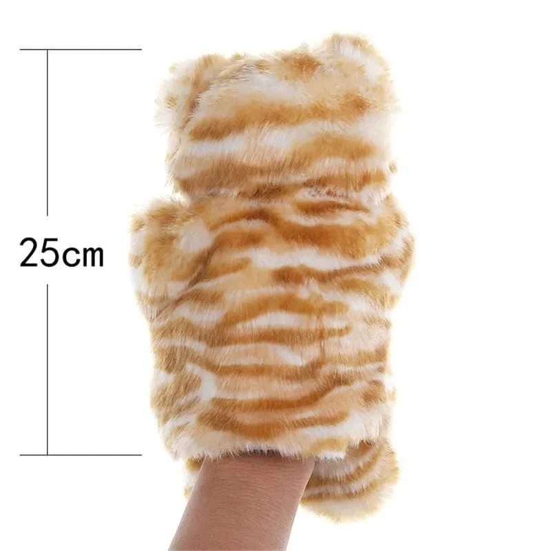 Tier-Handpuppe, Katzenpuppen, Plüsch-Handpuppe, Früherziehung, Lernspielzeug, Kinder, Marionetten, Puppen zum Geschichtenerzählen