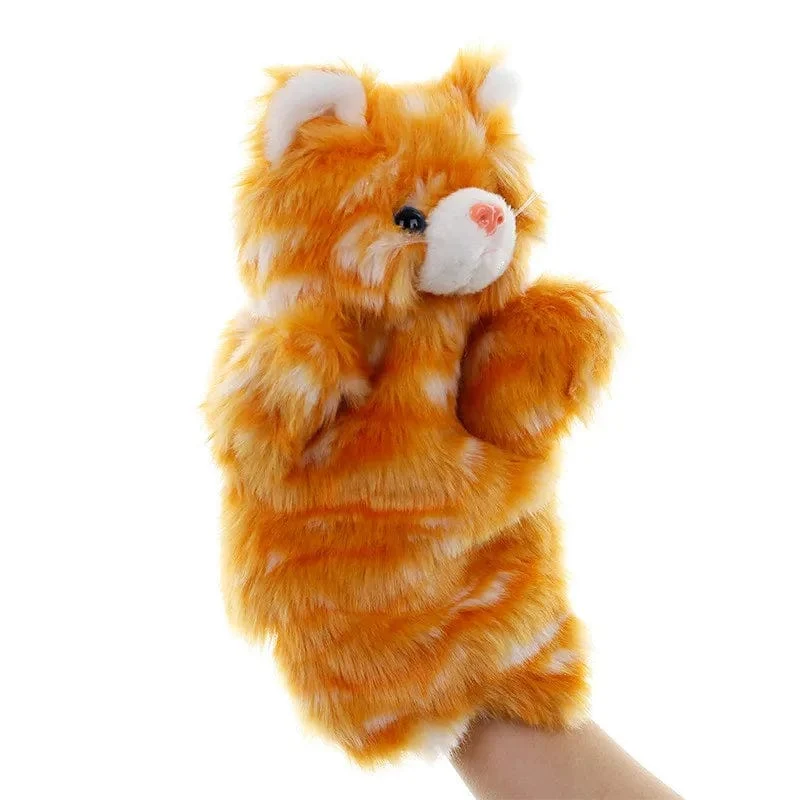 Tier-Handpuppe, Katzenpuppen, Plüsch-Handpuppe, Früherziehung, Lernspielzeug, Kinder, Marionetten, Puppen zum Geschichtenerzählen