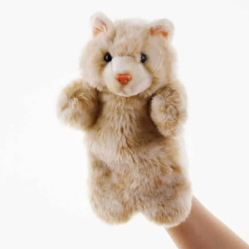 Tier-Handpuppe, Katzenpuppen, Plüsch-Handpuppe, Früherziehung, Lernspielzeug, Kinder, Marionetten, Puppen zum Geschichtenerzählen