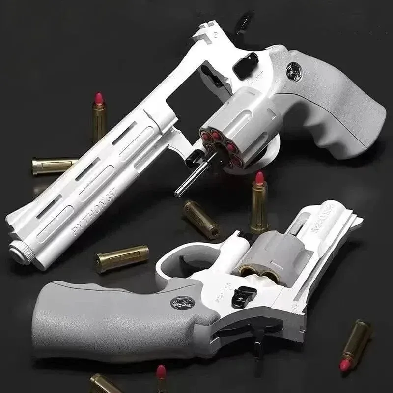 Magnum Zp-5 357 Langer Revolver aus Legierung, weiche Kugel, kann abgefeuert werden, Pistole, Jungensimulation, Spielzeug, Repetierpistole, Geschenke für Kinder