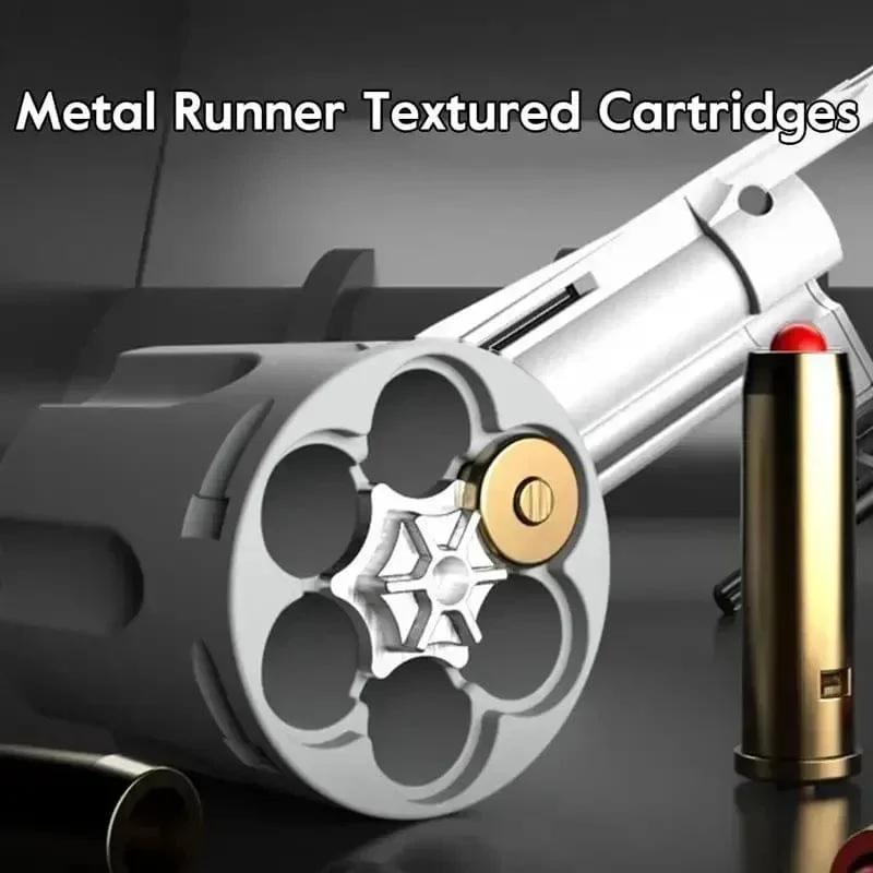 Magnum Zp-5 357 Langer Revolver aus Legierung, weiche Kugel, kann abgefeuert werden, Pistole, Jungensimulation, Spielzeug, Repetierpistole, Geschenke für Kinder