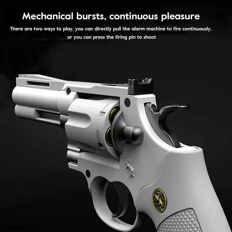 Magnum Zp-5 357 Langer Revolver aus Legierung, weiche Kugel, kann abgefeuert werden, Pistole, Jungensimulation, Spielzeug, Repetierpistole, Geschenke für Kinder