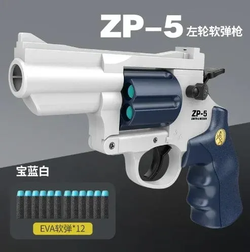 Magnum Zp-5 357 Langer Revolver aus Legierung, weiche Kugel, kann abgefeuert werden, Pistole, Jungensimulation, Spielzeug, Repetierpistole, Geschenke für Kinder