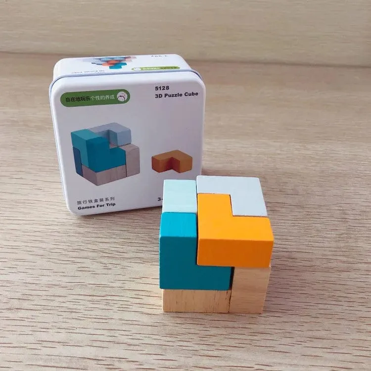 Kinder Holzpuzzle Domino Tangram Spielzeug Frühes Lernen Bildung Intelligenz Kinder Interaktives Spiel Spielzeug mit Kleinkasten