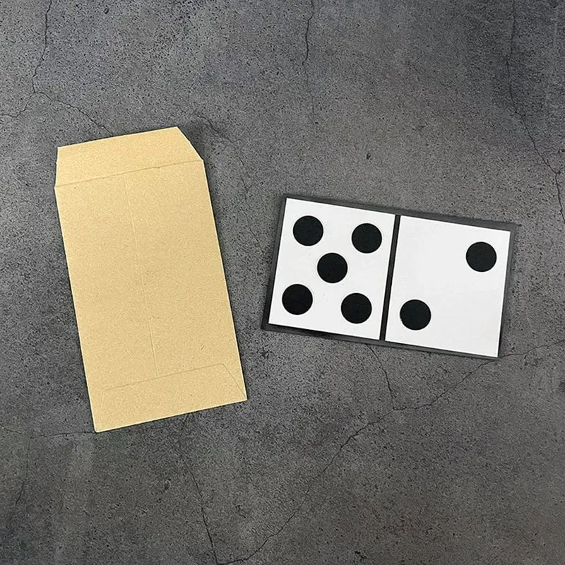Domino-Vorhersage-Zaubertricks KEINE KRAFT Sagen Sie den gewählten Domino-Spot voraus Magia-Requisiten Close Up Street Illusions Gimmicks Mentalismus