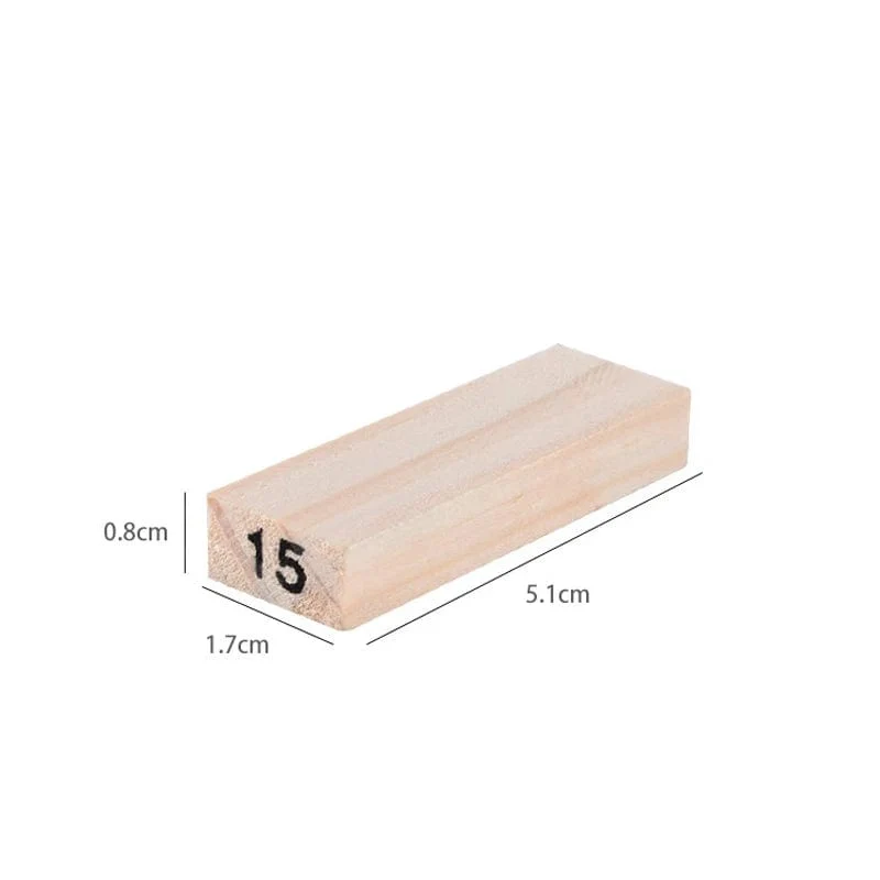 54 Stücke Bausteine ​​Spielzeug Lustige Mini Holzturm Hartholz Domino Stapler Extrakt Montessori Lernspiel für Kinder Geschenke