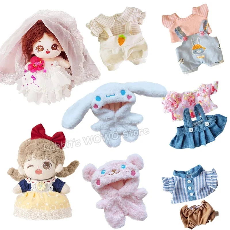 Puppenkleidung für 20 cm Idol-Puppe, Outfit, Zubehör, Dienstmädchen-Rock, Hochzeitskleid, Kapuzenpullover für Korea Kpop EXO Super Star Puppen, Spielzeug, Geschenk