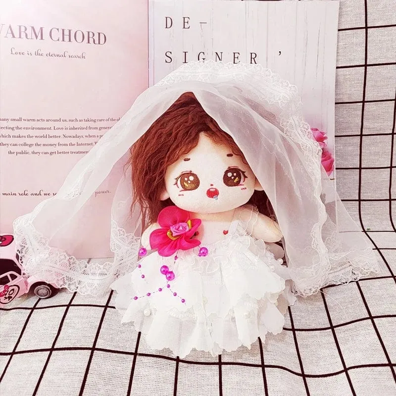 Puppenkleidung für 20 cm Idol-Puppe, Outfit, Zubehör, Dienstmädchen-Rock, Hochzeitskleid, Kapuzenpullover für Korea Kpop EXO Super Star Puppen, Spielzeug, Geschenk
