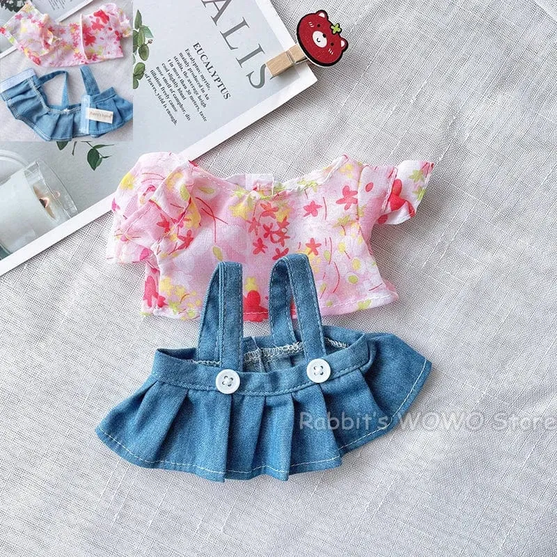 Puppenkleidung für 20 cm Idol-Puppe, Outfit, Zubehör, Dienstmädchen-Rock, Hochzeitskleid, Kapuzenpullover für Korea Kpop EXO Super Star Puppen, Spielzeug, Geschenk