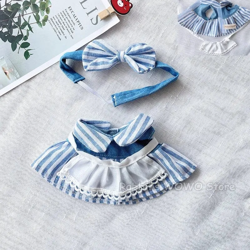 Puppenkleidung für 20 cm Idol-Puppe, Outfit, Zubehör, Dienstmädchen-Rock, Hochzeitskleid, Kapuzenpullover für Korea Kpop EXO Super Star Puppen, Spielzeug, Geschenk