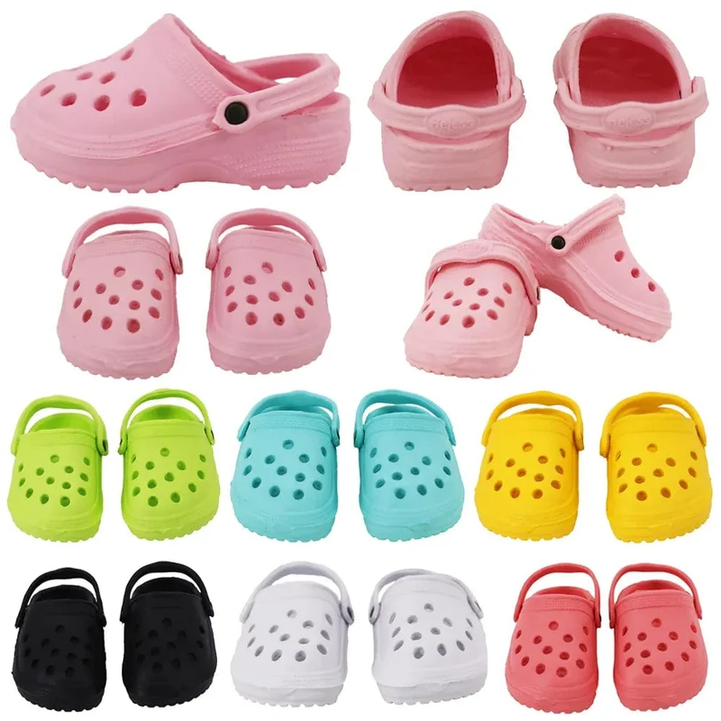 7 CM Puppe Schuhe Sandale Für 43 CM Geboren Baby Puppe Kleidung Zubehör 18 Zoll Amerikanische Puppe Mädchen Spielzeug unserer Generation Geschenk