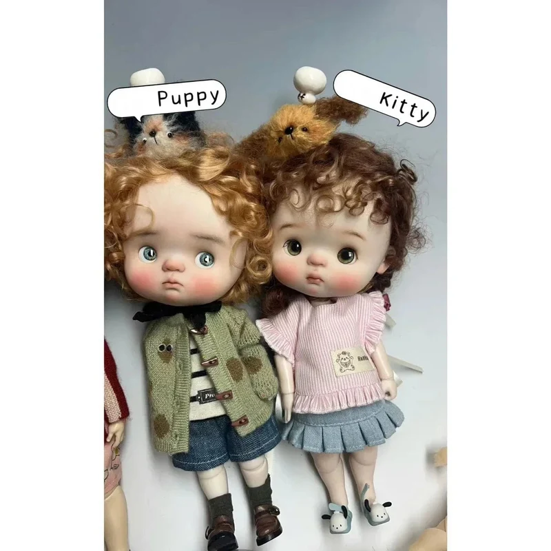Welpe KittyQ QBaby BJD Puppe 1/6 süße Ausdruckspuppe Fullset Anime Blythe Geschenk für Mädchen
