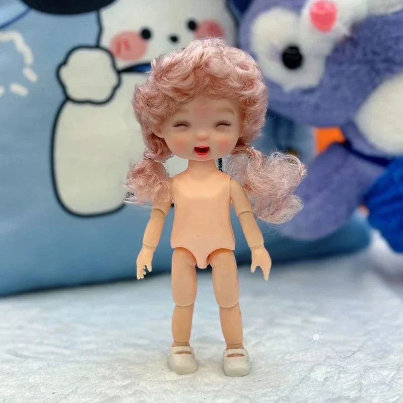 16 cm exquisite Puppe, Puppenspielzeug, 1/8 Bjd, Puppe mit mehreren Gelenken, mit niedlichem Ausdruck, Anziehspielzeug, Geschenke für Kinder