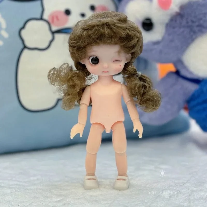 16 cm exquisite Puppe, Puppenspielzeug, 1/8 Bjd, Puppe mit mehreren Gelenken, mit niedlichem Ausdruck, Anziehspielzeug, Geschenke für Kinder